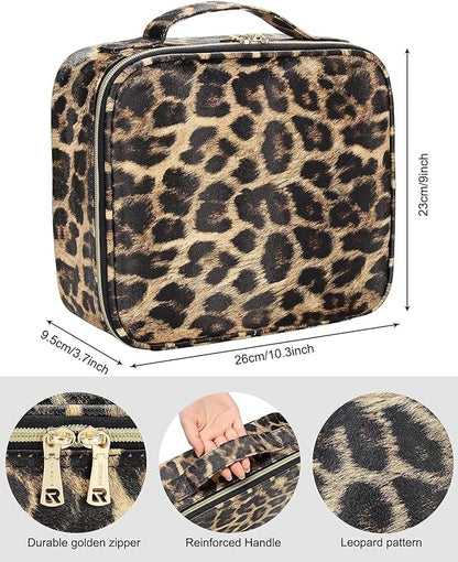 Jioney - Leopard Print Cosmetic Case