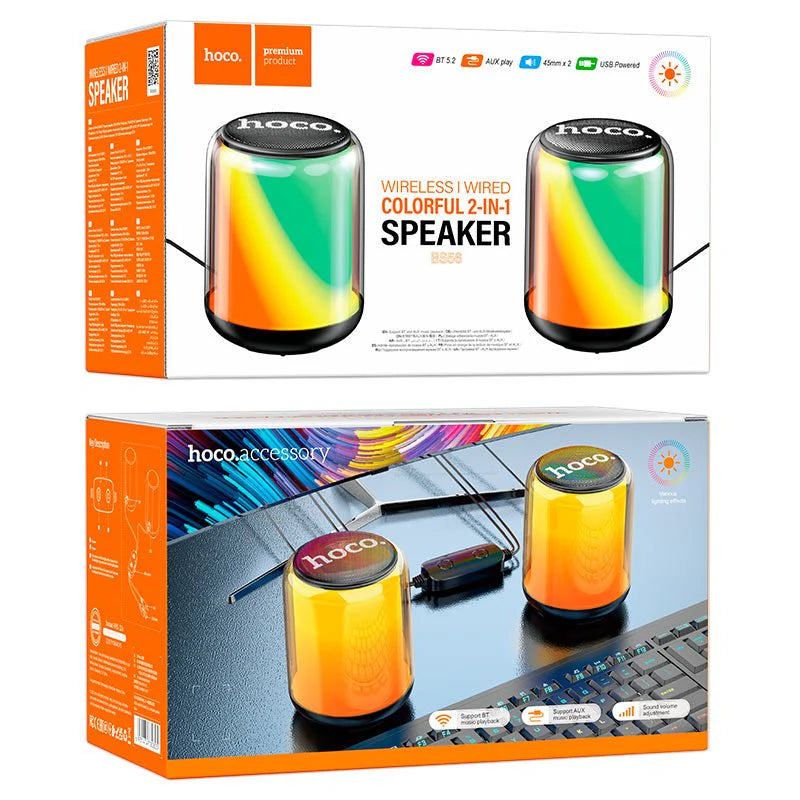 Hoco - 2-in-1 Wireless Colorful Speaker (BS6S)