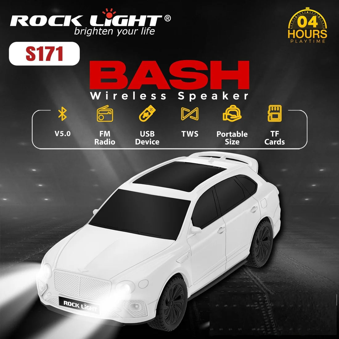 Rock Light Car Wireless Speakers